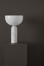 Kizu Table Lamp White Marble Large